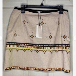 a loves a - Cream Embroidered Skirt - Size S
